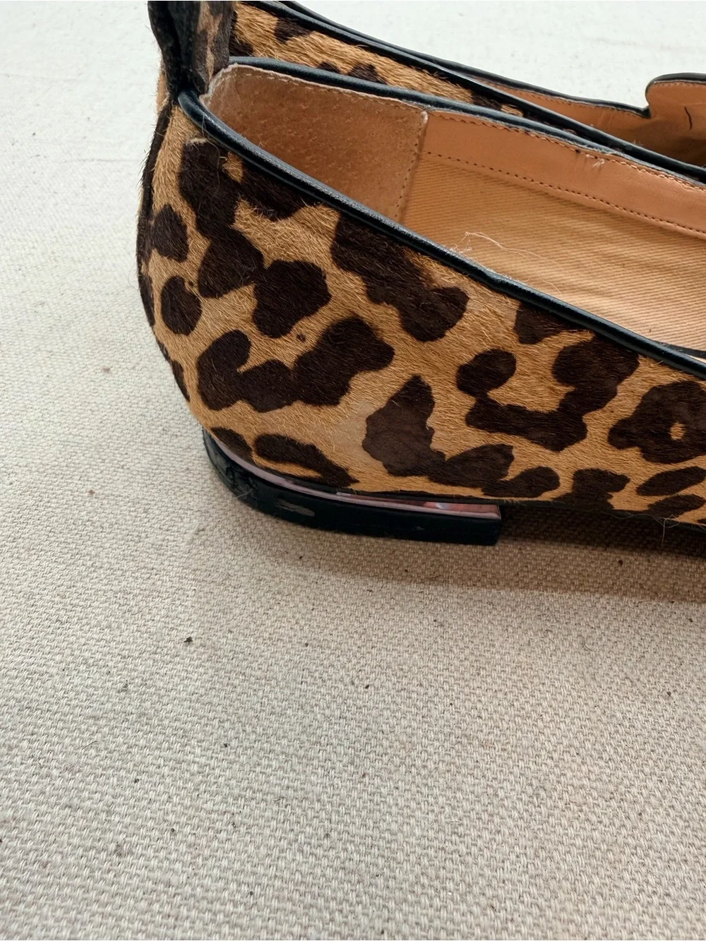 Franco Sarto Susie Leopard-Print Pointed Loafers - Brown/Tan